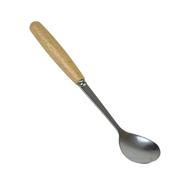 قاشق چای خوری مدل دسته چوبی بسته 6 عددی