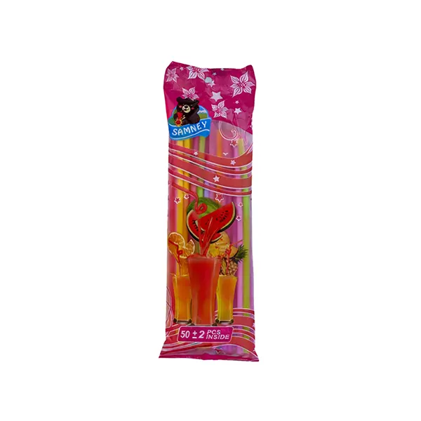 نی یکبار مصرف بسته 50 عددی