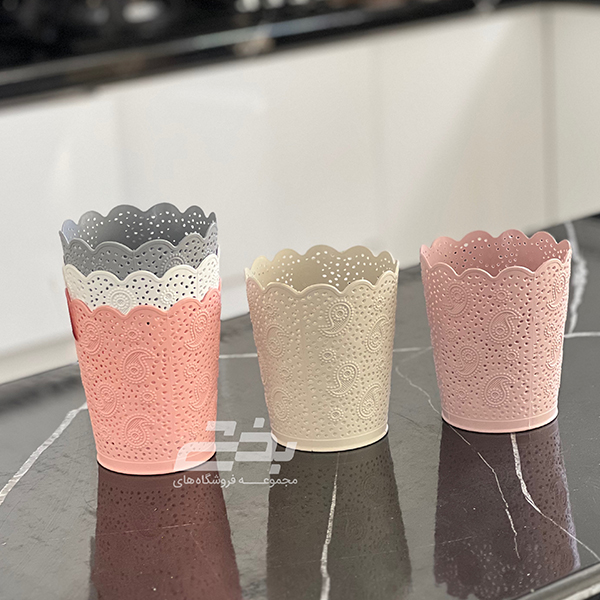 سطل گرد ترمه سایز 2 گلد