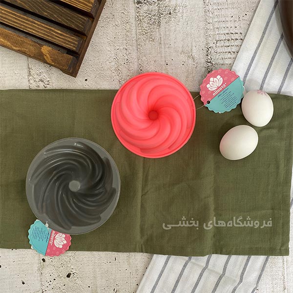 قالب ژله سیلیکونی مدل پیچ سایز کوچک نیلوفر
