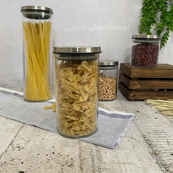 بانکه شیشه ای مدل هرا سایز 2 نیلوفر