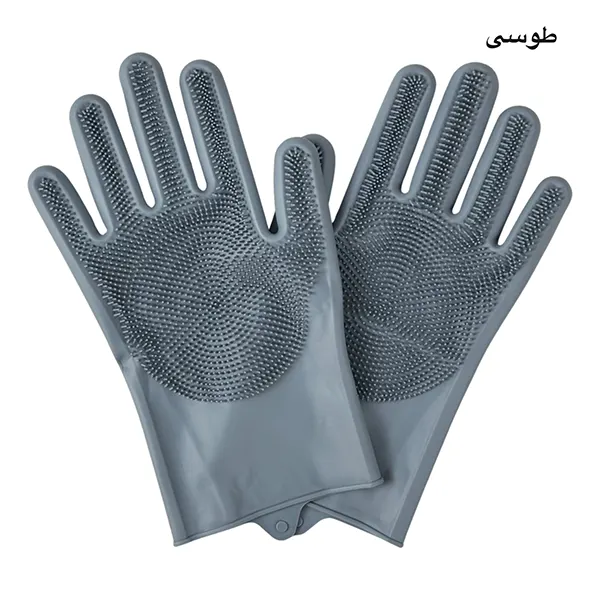دستکش پلاستیکی مدل پرزدار