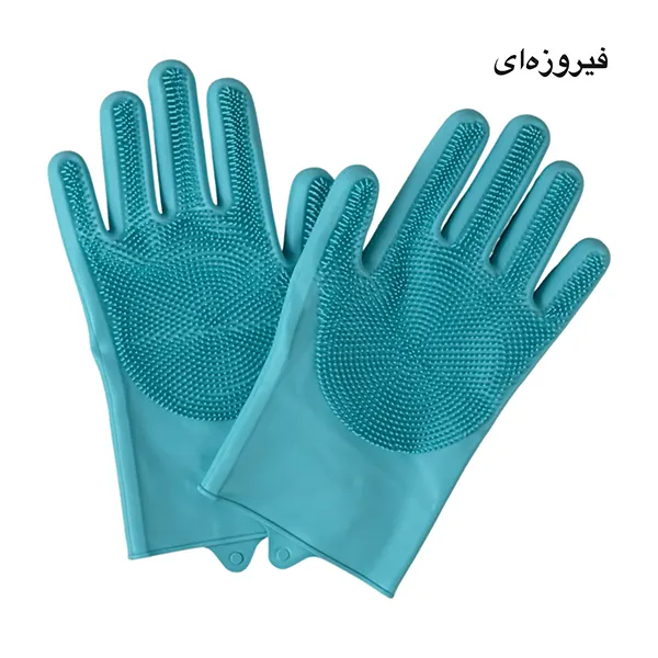 دستکش پلاستیکی مدل پرزدار