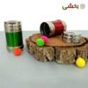 تصویر کوچک نمکدان و ادویه پاش رنگی استیل کوچک
