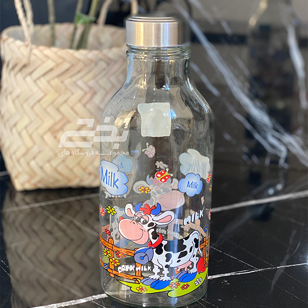 بطری شیر بیضی استیل