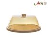 تصویر کوچک ظرف کاپ کیک چوبی مدل گرد شامپاینی