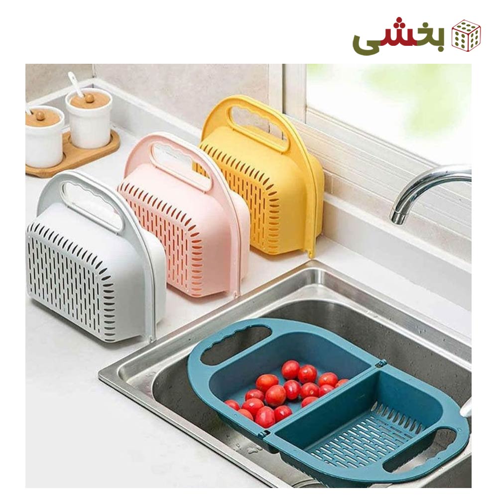 سبد سینک تاشو دسته دار مرسه