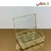 تصویر کوچک جعبه تی بگ 6 خانه برنجی