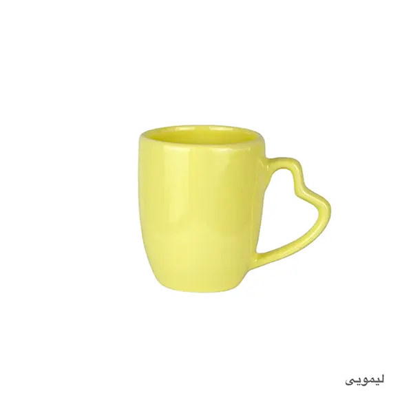 ماگ سرامیکی دسته قلبی