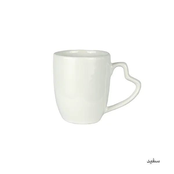 ماگ سرامیکی دسته قلبی