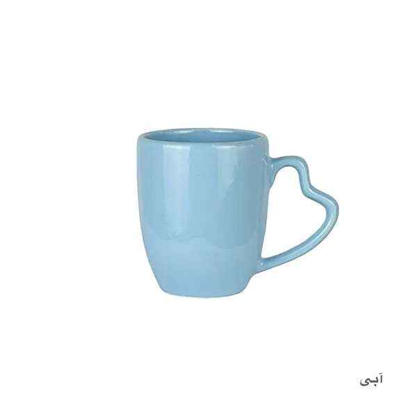 ماگ سرامیکی دسته قلبی