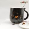 تصویر کوچک ماگ درب دار سرامیکی طرح گربه