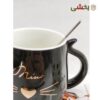 تصویر کوچک ماگ درب دار سرامیکی طرح گربه