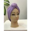 تصویر کوچک کلاه حوله ای زنانه طرح گل بزرگ