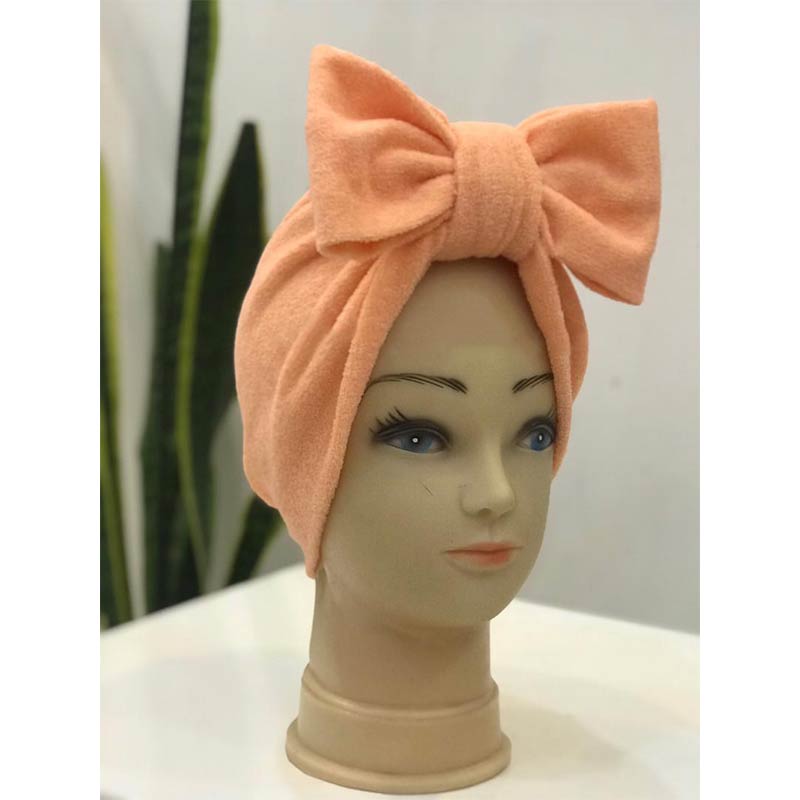 کلاه حوله ای زنانه طرح پاپیون