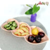 تصویر کوچک اردو خوری سرامیکی طرح قلب 3 خانه وینسم