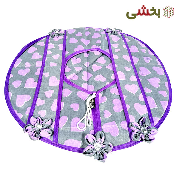 کاور پارچه ای قابلمه طرح قلب مدل نازنین