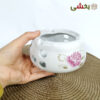 تصویر کوچک قوری پیرکس با وارمر طرح گل
