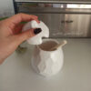 تصویر کوچک عسل خوری سرامیکی با قاشق هانی