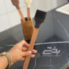 تصویر کوچک فرچه سیلیکونی مدل دسته چوبی تخت اواستایل