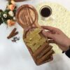 تصویر کوچک سینی چوبی مدل چای و کیک