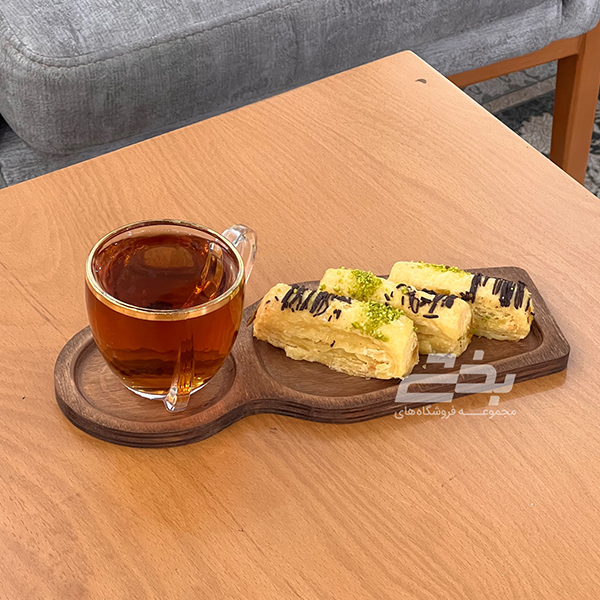 سینی چوبی مدل چای و کیک
