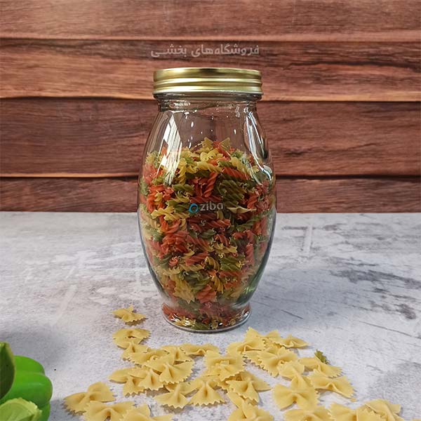 بانکه شیشه ای بزرگ مدل ژیلوس زیباسازان سایز 1