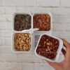 تصویر کوچک اردو خوری پلاستیکی مدل دسته دار 4 خانه به پلاست