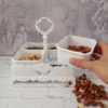تصویر کوچک اردو خوری پلاستیکی مدل دسته دار 4 خانه به پلاست