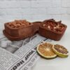 تصویر کوچک اردو خوری چوبی مدل شاخ گوزن 2 خانه