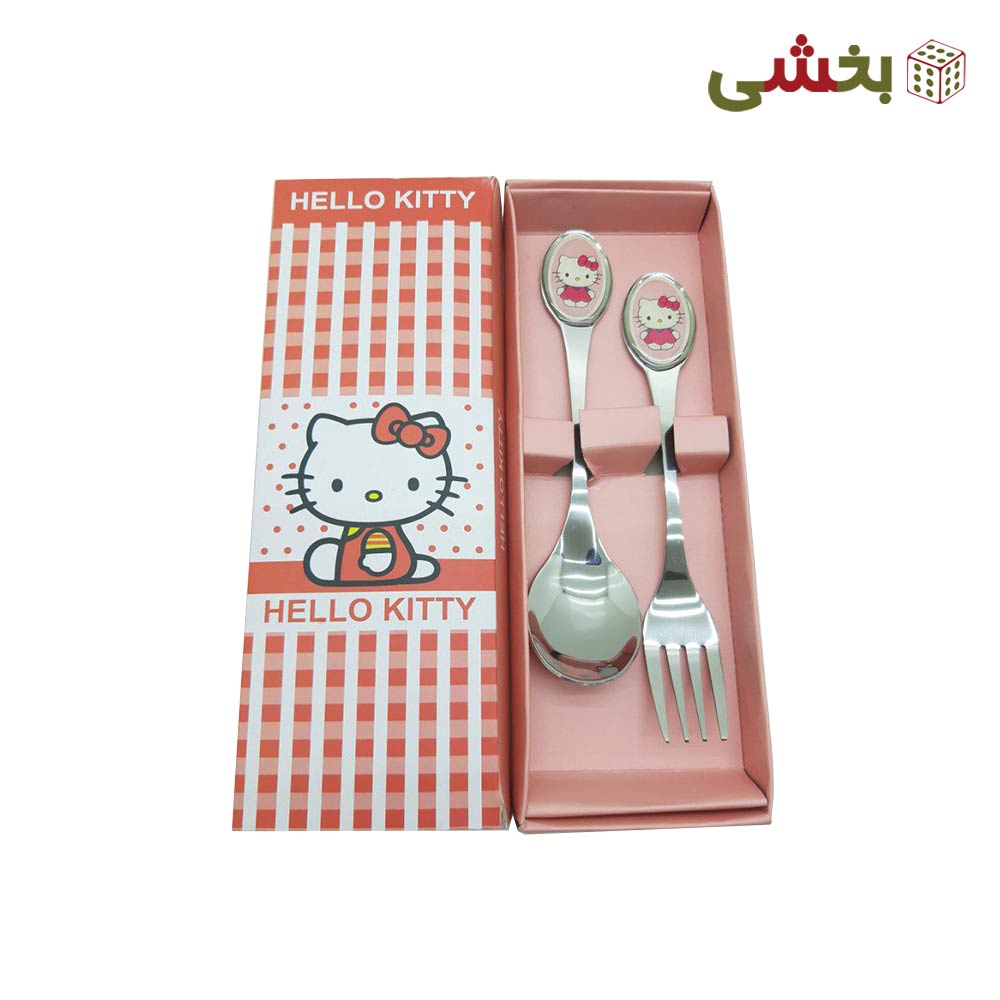 ست قاشق و چنگال کودک مدل کیتی