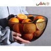 تصویر کوچک سبد میوه فلزی مدل گرد والریا