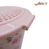 تصویر کوچک سطل گرد درب دار مدل گلد