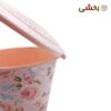 تصویر کوچک سطل گرد درب دار مدل گلد