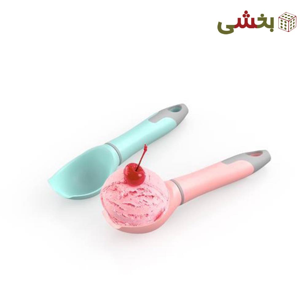 قاشق اسکوپ بستنی و میوه او استایل