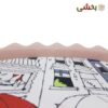 تصویر کوچک سینی بیضی لبه داربزرگ طرح ترک گلد