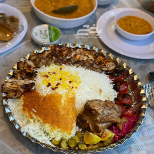 سینی استیل 40 انگشتی ساده