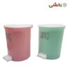تصویر کوچک سطل گرد پدالی حمام چاپدار رزمن