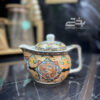 تصویر کوچک قوری چینی دمنوش طرحدار صافی دار