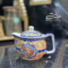 تصویر کوچک قوری چینی دمنوش طرحدار صافی دار
