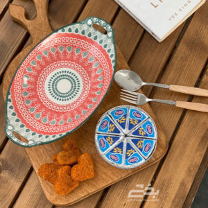 مزه خوری بیضی گلدار دنی هوم کد 1368-62