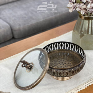شکلات خوری گرد تک پایه آنتیک