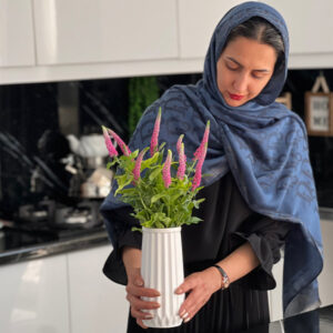 گلدان دنیز سفید وان سل