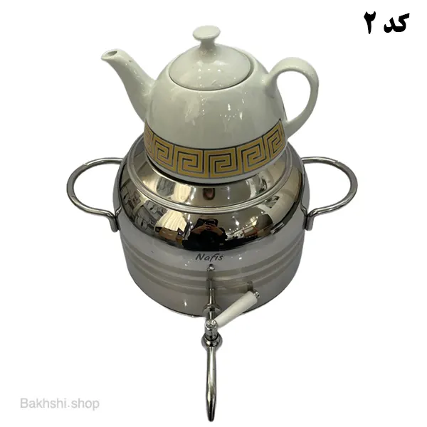 کتری قوری استیل طرح ترک