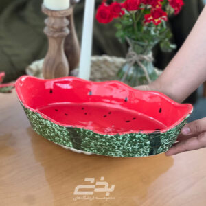 تابه سرامیکی بیضی طرح هندوانه