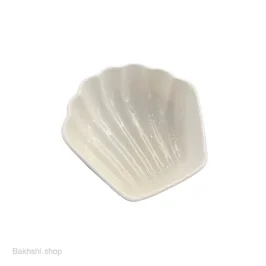 کاسه سرامیکی مدل صدف سفید