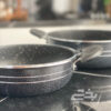 تصویر کوچک تابه سه عددی دو دسته خط دار طرح چدن اوج