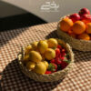 تصویر کوچک سبد سه تیکه دسته دار حصیری