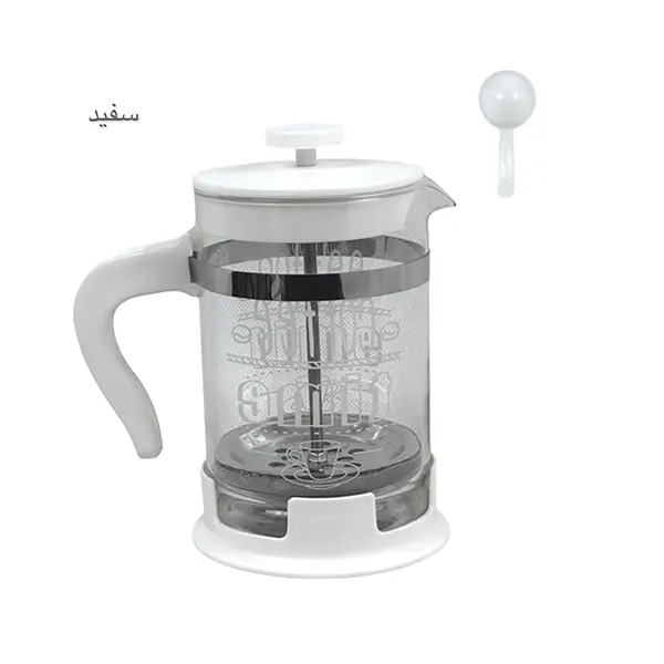 فرنچ پرس دسته رنگی چاپدار 650میل