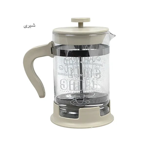 فرنچ پرس دسته رنگی چاپدار 650میل